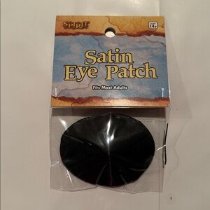 NWT Spirit Black Satin Eye Patch